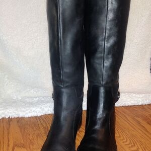 Via Spiga Black Knee Boots